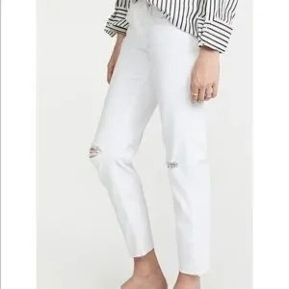 Rag & Bone White Jeans Ankle Dre Ripped Women's Size 25 - Picture 13 of 13